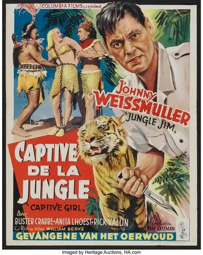 Captive Girl (1950) Women's Colored T-Shirt - idPoster.com