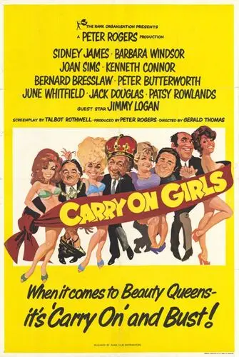 Carry on Girls (1973) Men's Colored  Long Sleeve T-Shirt - idPoster.com