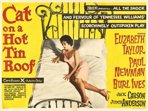 Cat on a Hot Tin Roof (1958) Women's Colored  Long Sleeve T-Shirt - idPoster.com