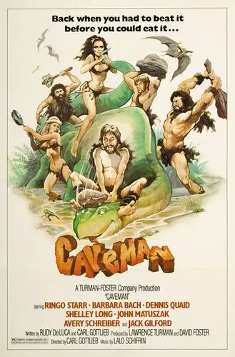Caveman (1981) Men's Colored  Long Sleeve T-Shirt - idPoster.com