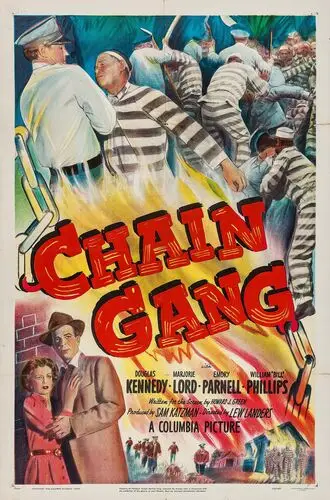 Chain Gang (1950) Women's Colored  Long Sleeve T-Shirt - idPoster.com