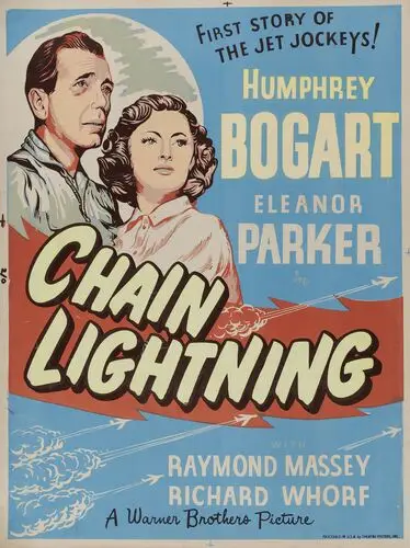 Chain Lightning (1950) Women's Colored Tank-Top - idPoster.com