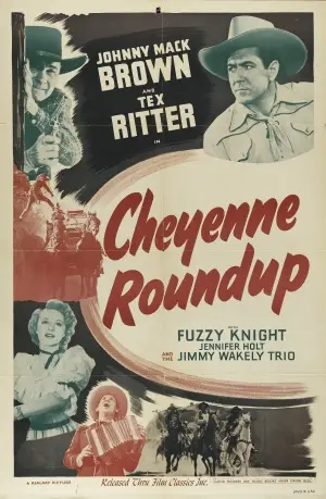 Cheyenne Roundup (1943) White T-Shirt - idPoster.com