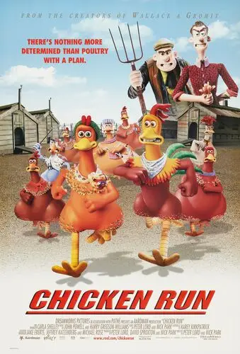 Chicken Run (2000) Women's Colored Tank-Top - idPoster.com