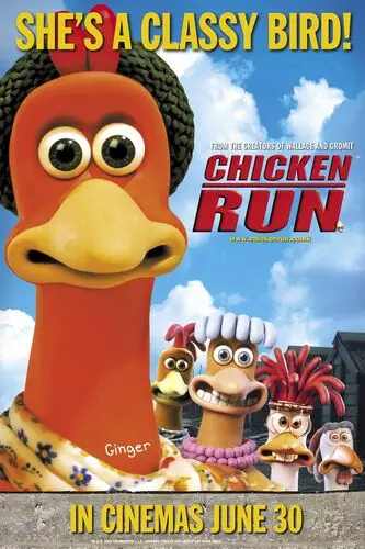 Chicken Run (2000) Men's Colored T-Shirt - idPoster.com