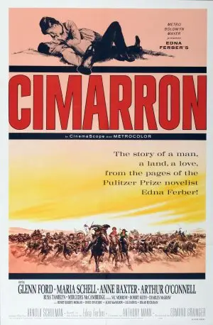 Cimarron (1960) Men's Colored  Long Sleeve T-Shirt - idPoster.com