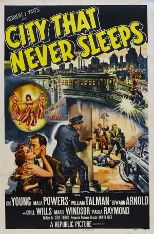 City That Never Sleeps (1953) White T-Shirt - idPoster.com