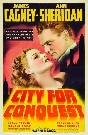City for Conquest (1940) Men's Colored  Long Sleeve T-Shirt - idPoster.com