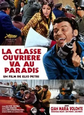 Classe operaia va in paradiso, La (1971) Men's Colored Hoodie - idPoster.com