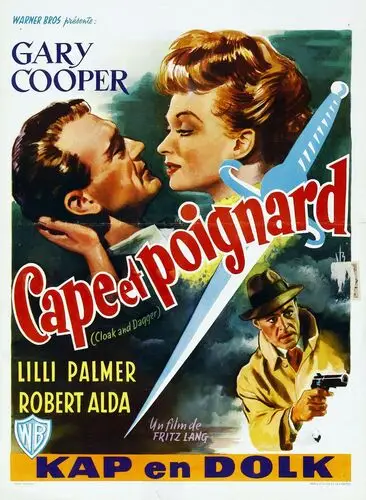 Cloak and Dagger (1946) Men's Colored Hoodie - idPoster.com