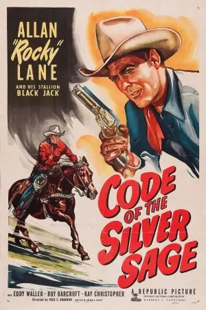Code of the Silver Sage (1950) Drawstring Backpack - idPoster.com