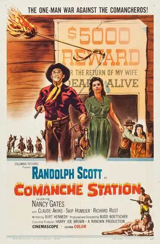 Comanche Station (1960) White T-Shirt - idPoster.com