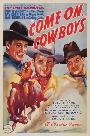 Come On, Cowboys! (1937) Men's Colored Hoodie - idPoster.com