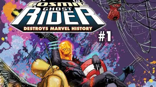 Cosmic Ghost Rider Men's Colored Hoodie - idPoster.com