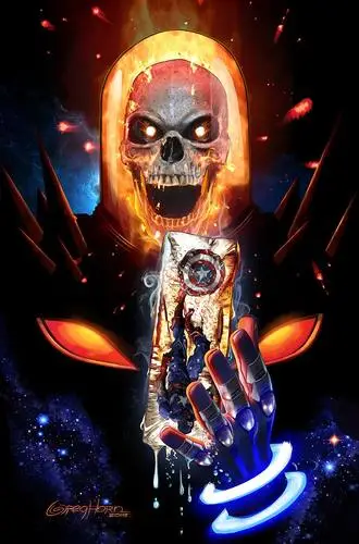 Cosmic Ghost Rider Drawstring Backpack - idPoster.com