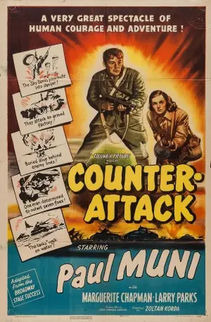 Counter-Attack (1945) White T-Shirt - idPoster.com