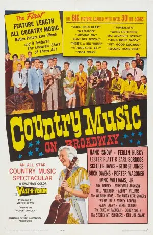 Country Music on Broadway (1965) Women's Colored T-Shirt - idPoster.com