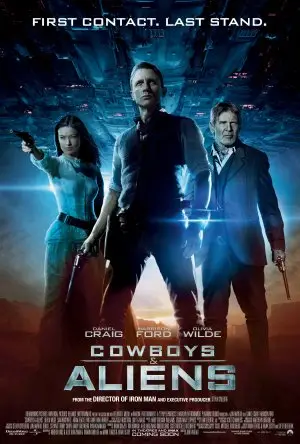 Cowboys n Aliens (2011) White T-Shirt - idPoster.com