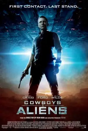 Cowboys n Aliens (2011) Men's Colored  Long Sleeve T-Shirt - idPoster.com