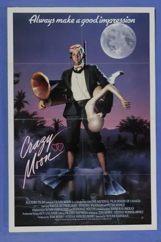 Crazy Moon (1987) Men's Colored Hoodie - idPoster.com