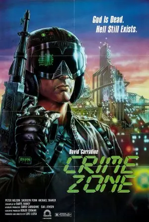 Crime Zone (1988) White Tank-Top - idPoster.com