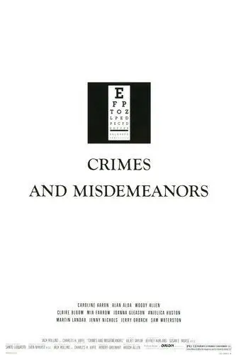 Crimes and Misdemeanors (1989) White T-Shirt - idPoster.com
