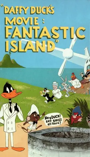 Daffy Ducks Movie: Fantastic Island (1983) Women's Colored T-Shirt - idPoster.com