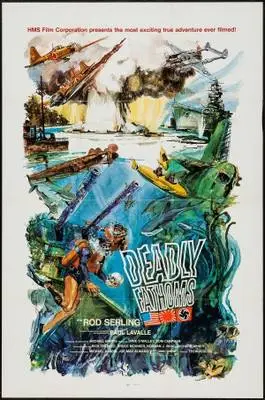 Deadly Fathoms (1973) White Tank-Top - idPoster.com