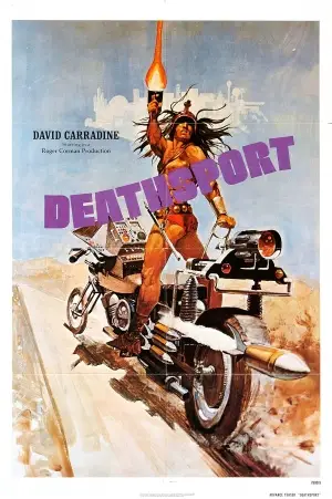 Deathsport (1978) Drawstring Backpack - idPoster.com