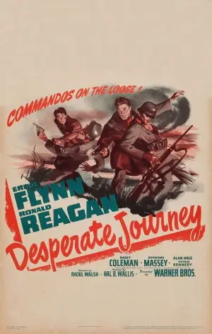 Desperate Journey (1942) Drawstring Backpack - idPoster.com