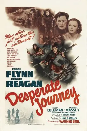 Desperate Journey (1942) Women's Colored T-Shirt - idPoster.com