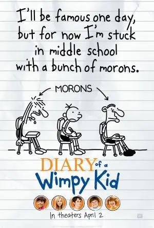 Diary of a Wimpy Kid (2010) Men's Colored Hoodie - idPoster.com