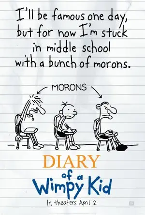 Diary of a Wimpy Kid (2010) Women's Colored T-Shirt - idPoster.com