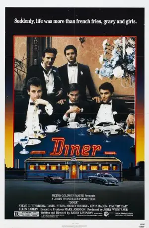 Diner (1982) Men's Colored Hoodie - idPoster.com