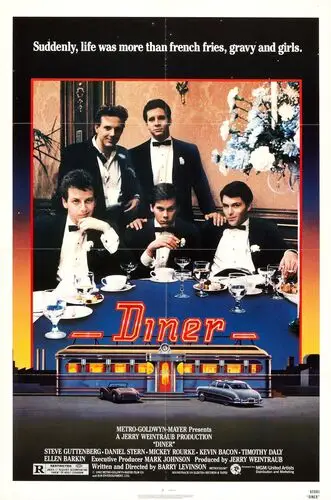 Diner (1982) Men's Colored T-Shirt - idPoster.com