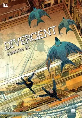 Divergent (2014) Women's Colored T-Shirt - idPoster.com