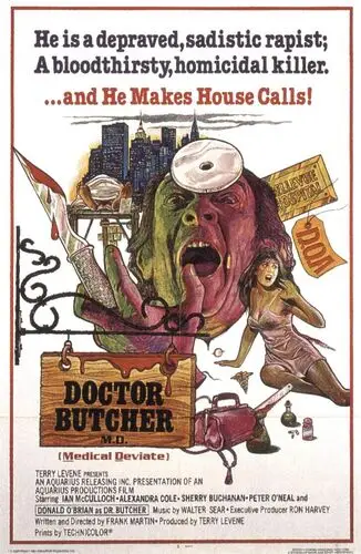 Doctor Butcher M.D. (aka Zombie Holocaust) (1982) Men's Colored  Long Sleeve T-Shirt - idPoster.com