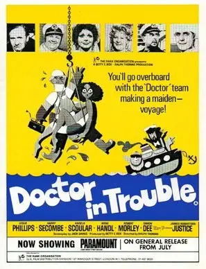 Doctor in Trouble (1970) Men's Colored Hoodie - idPoster.com