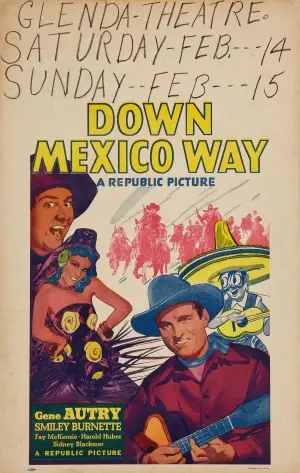 Down Mexico Way (1941) Men's Colored  Long Sleeve T-Shirt - idPoster.com