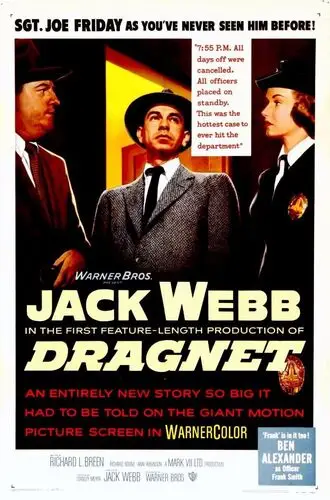 Dragnet (1954) Men's Colored Hoodie - idPoster.com