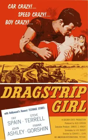Dragstrip Girl (1957) White T-Shirt - idPoster.com