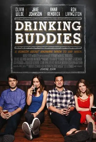 Drinking Buddies (2013) White T-Shirt - idPoster.com