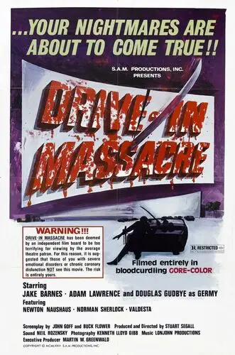 Drive In Massacre (1977) Drawstring Backpack - idPoster.com