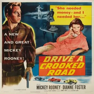 Drive a Crooked Road (1954) Men's Colored T-Shirt - idPoster.com