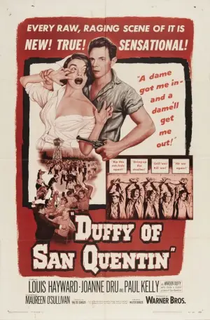 Duffy of San Quentin (1954) Women's Colored T-Shirt - idPoster.com