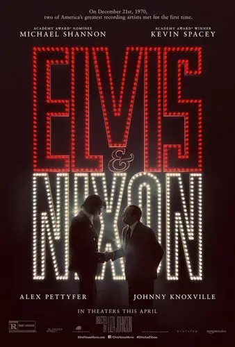 Elvis n Nixon (2016) Men's Colored  Long Sleeve T-Shirt - idPoster.com