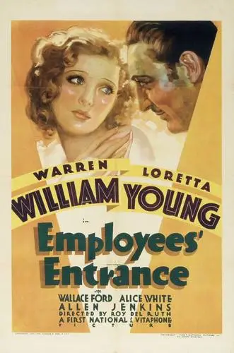 Employees' Entrance (1933) Women's Colored Hoodie - idPoster.com