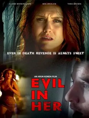 Evil in Her (2017) White T-Shirt - idPoster.com