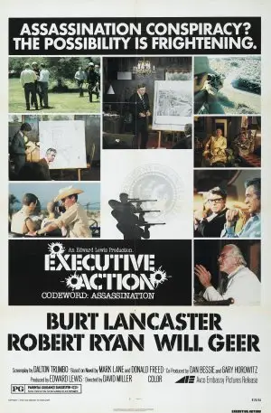 Executive Action (1973) White T-Shirt - idPoster.com