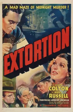 Extortion (1938) Women's Colored T-Shirt - idPoster.com